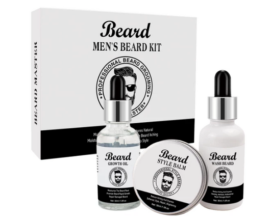 Men's Beard Kit (Wash, Oil, Balm)